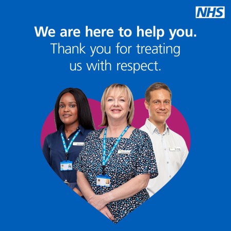 NHS staff respect poster